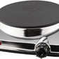Brentwood Silver Single Burner Countertop Electric Hotplate