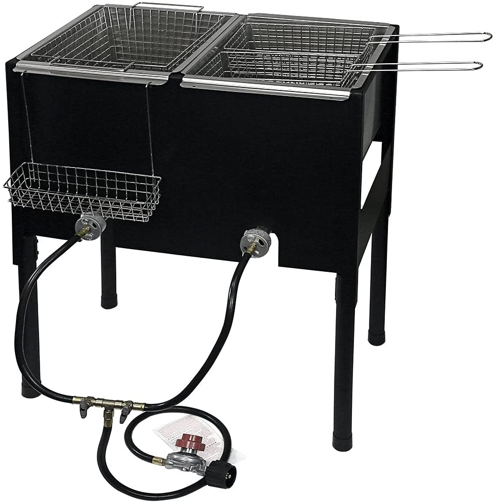 Black Stainless Steel Dual Basket ProFry™ immersion element deep
