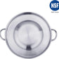 40cm Heavy Duty Stainless Steel Convex Comal