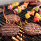 Premium BBQ Grill with Wooden Shelves- Charcoal Grill