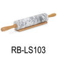Baking Marble Rolling Pin With Wooden Stand
