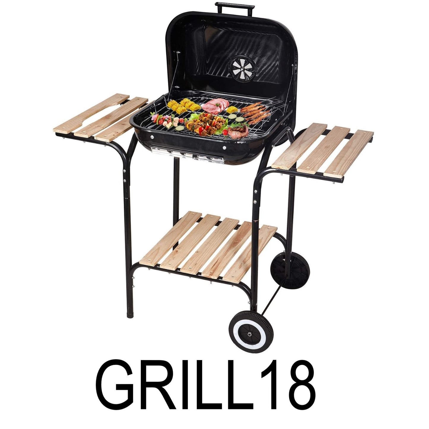 18" Multi Purpose Grill for Outdoor Camping, Garden, Family BBQ- Charcoal Grill