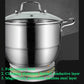 4 PC 26cm Super Double Capsulated Bottom Steamer