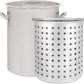 26 QT Stainless Steel Stockpot With Basket