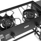 2 in 1 Stainless Steel Taco Cart With Deep Fryer