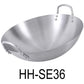 36cm Stainless Steel Double Short Handles Wok Pan