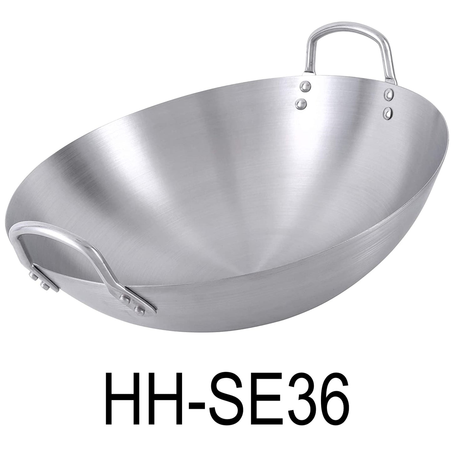 36cm Stainless Steel Double Short Handles Wok Pan