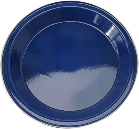 24cm Blue Enamel Dinner Plate