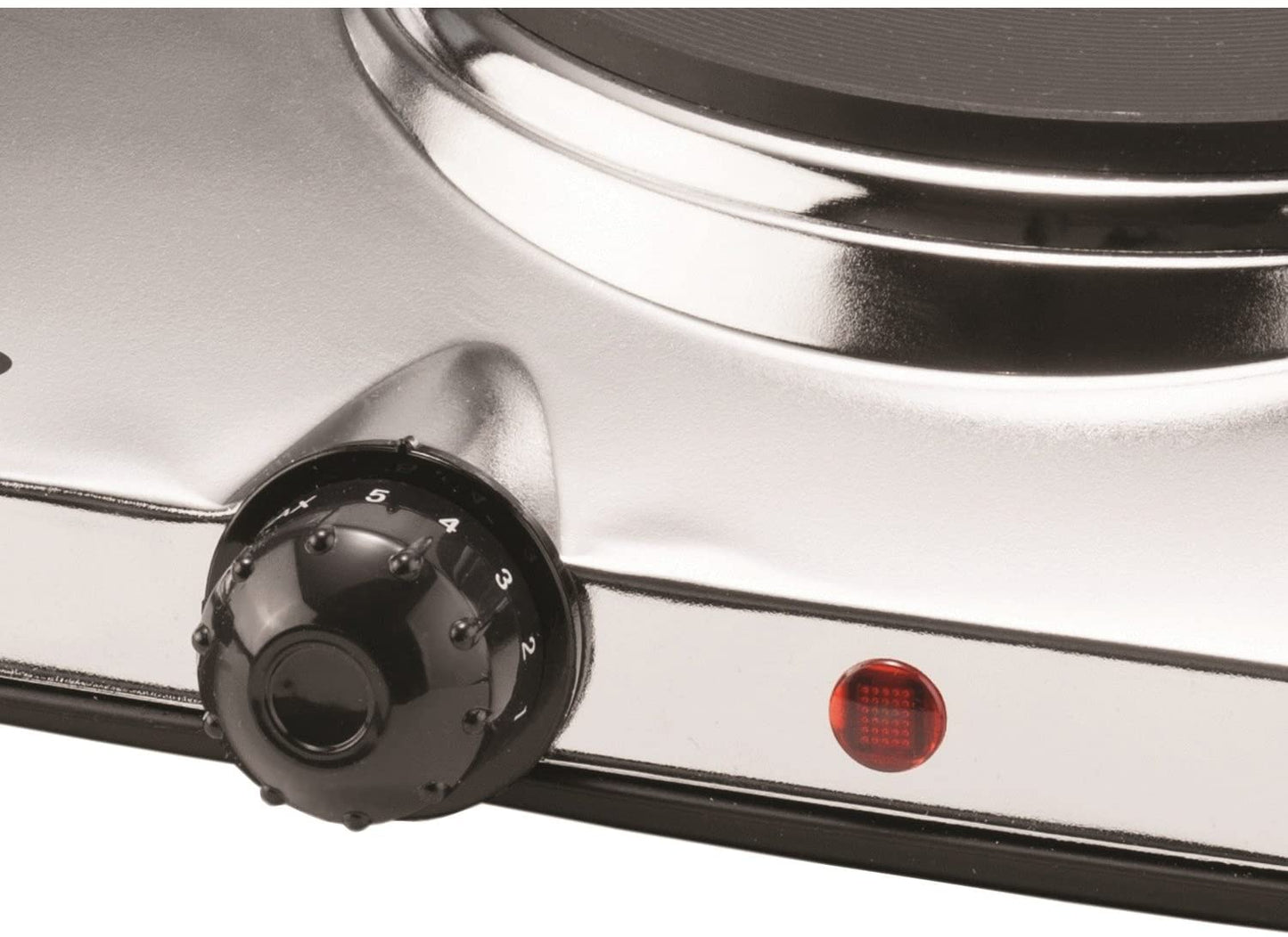 Brentwood Silver Electric Countertop Double Burners Hotplate