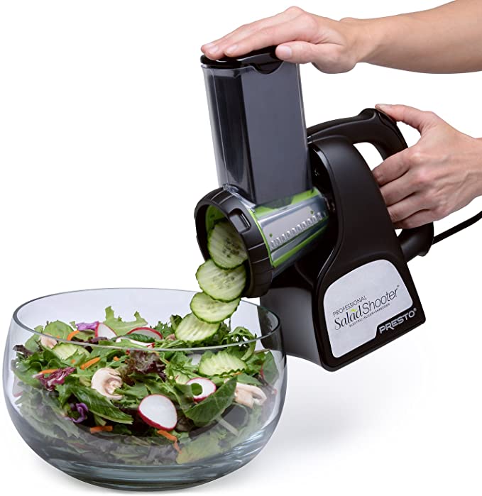 Presto 02910 Salad Shooter Electric Slicer/Shredder,White