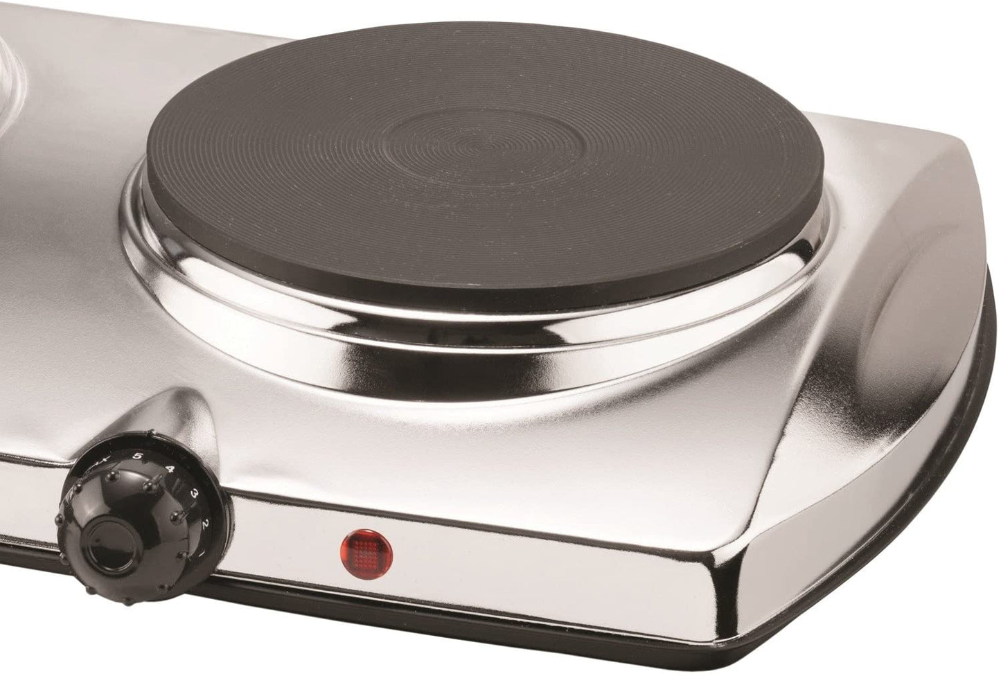 Brentwood Silver Electric Countertop Double Burners Hotplate
