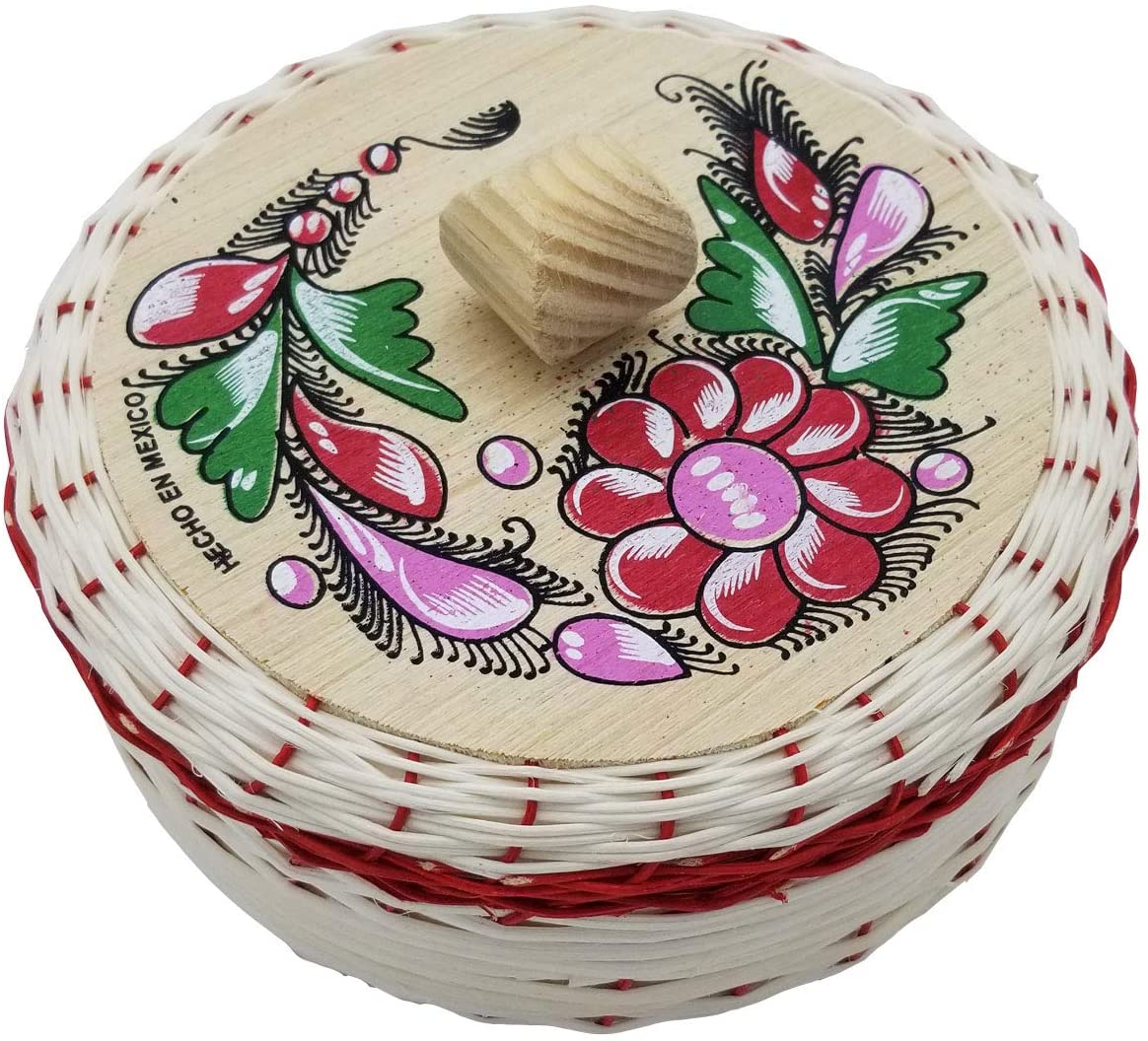 8" Wooden Tortilla Press With Mimbre Chico (Holidays Gift Set)