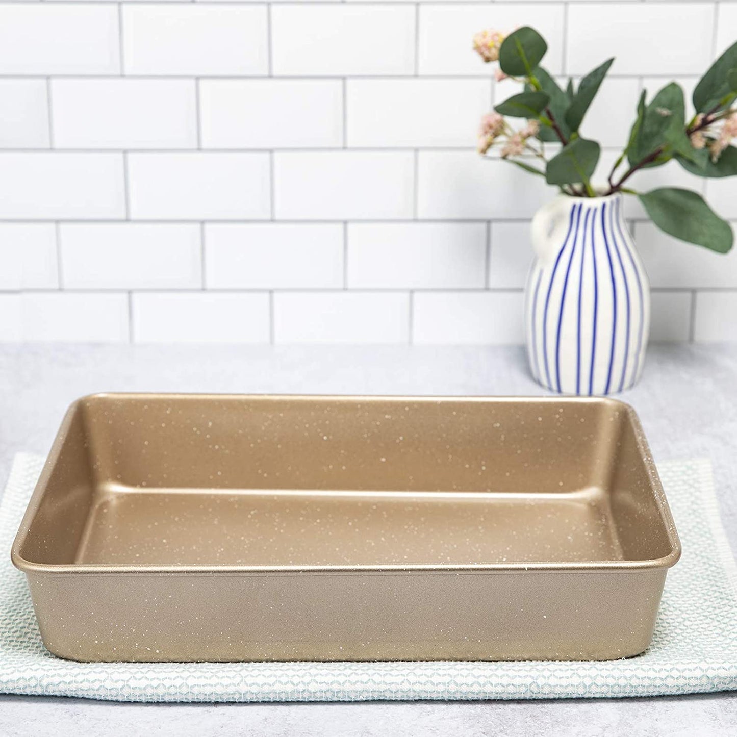 Champagne Non Stick Rectangular Baking Tray