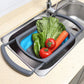 Blue Collapsible Silicone Colander