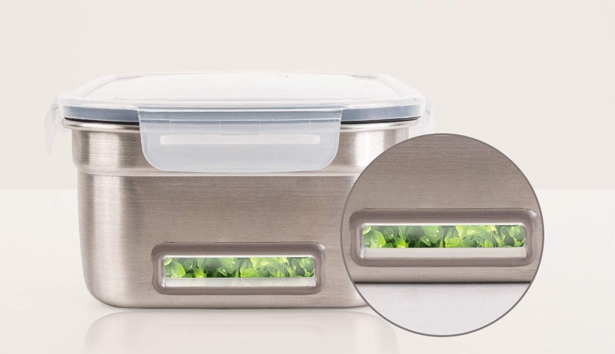 1.5L Fresh Produce Container With Flow-through Vent System