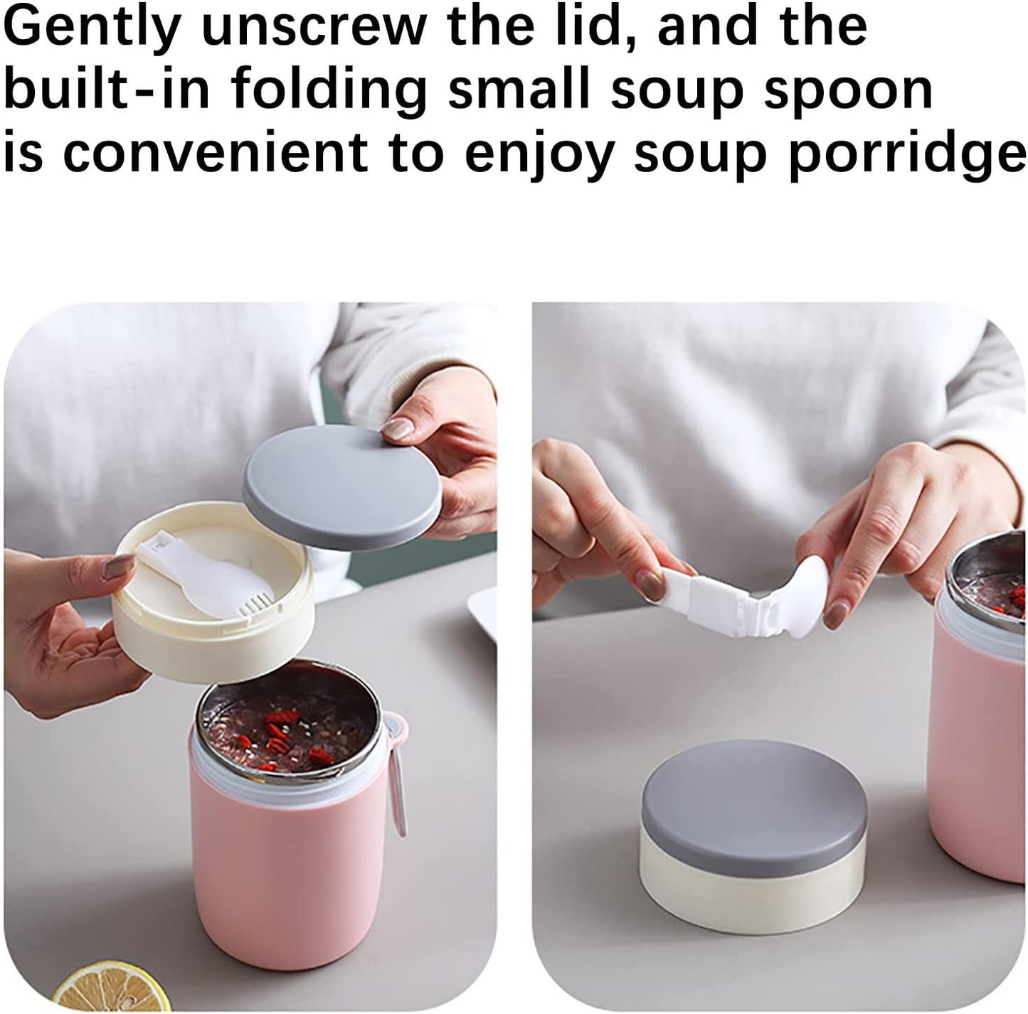 White Insulated Soup Cup