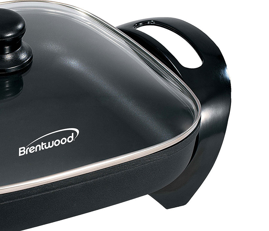 12" Non-Stick Electric Skillet with Glass Lid