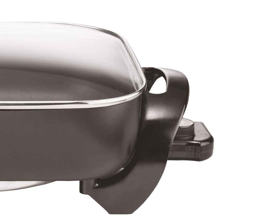 16" Brentwood Non-Stick Electric Skillet with Glass Lid