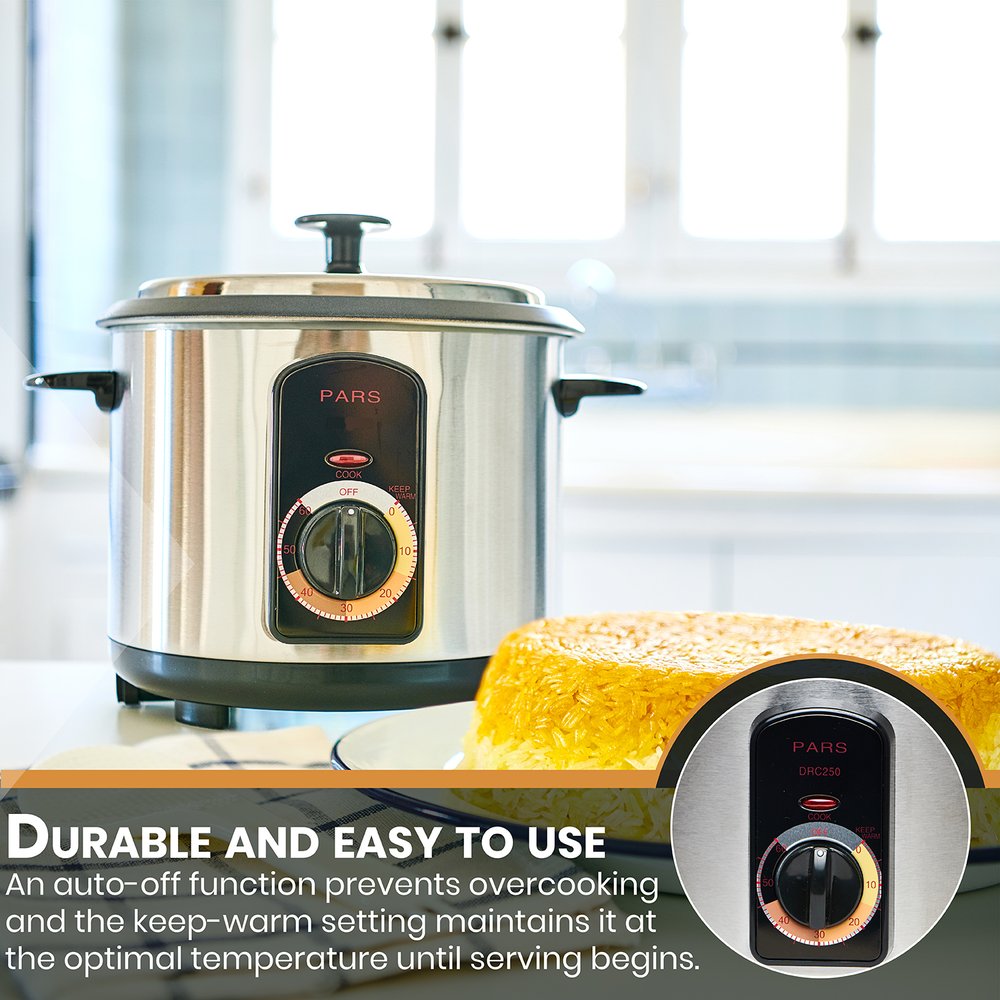 15 Cup Pars Automatic Persian Rice Cooker