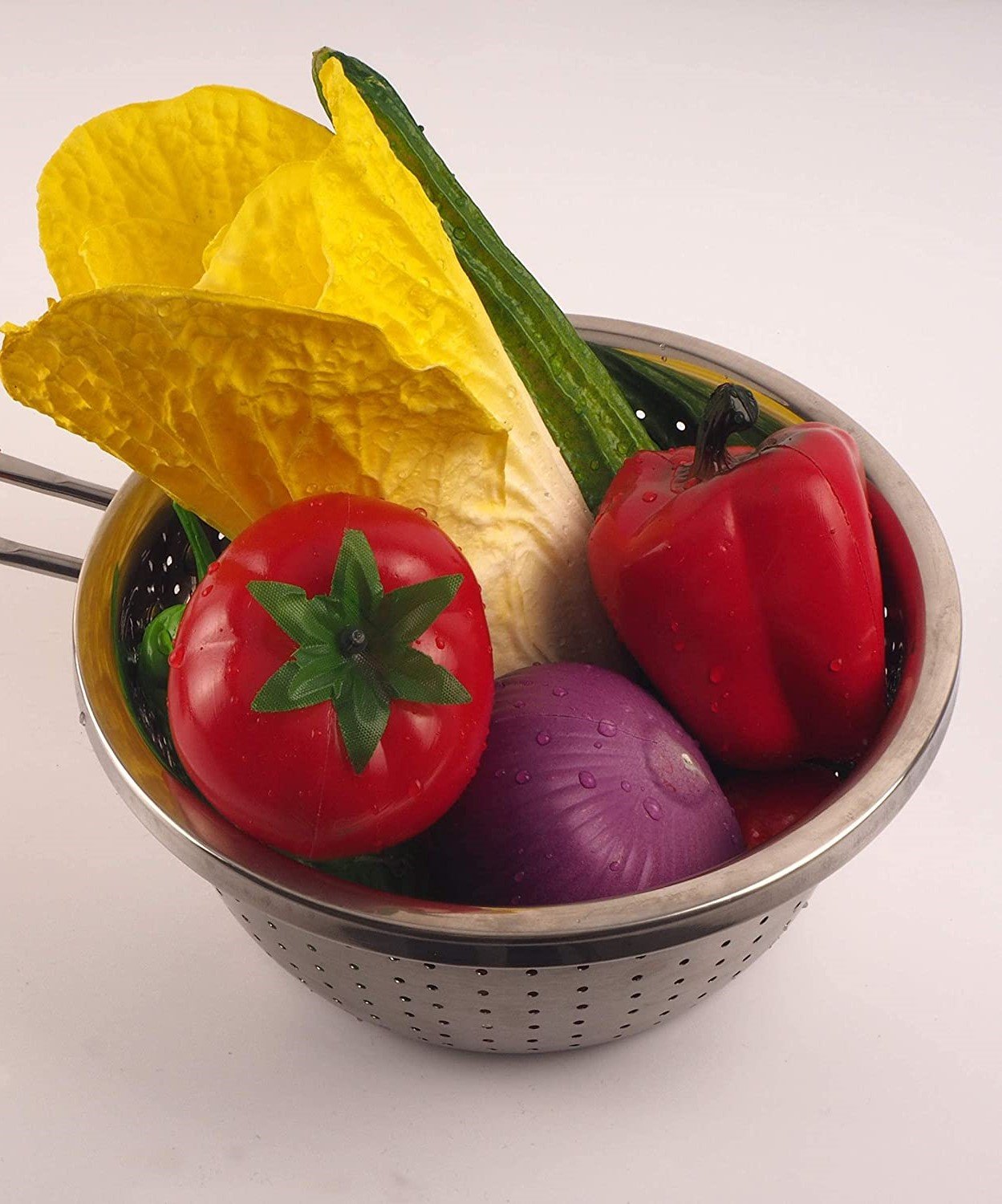 22cm Stainless Steel Colander with Long Handle