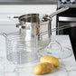 4 PC Stainless Steel Deep Fryer With Basket