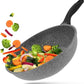 34cm Marble Stone Coating Wok Pan