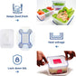 10 PC Plastic Round Food Storage Set-Green