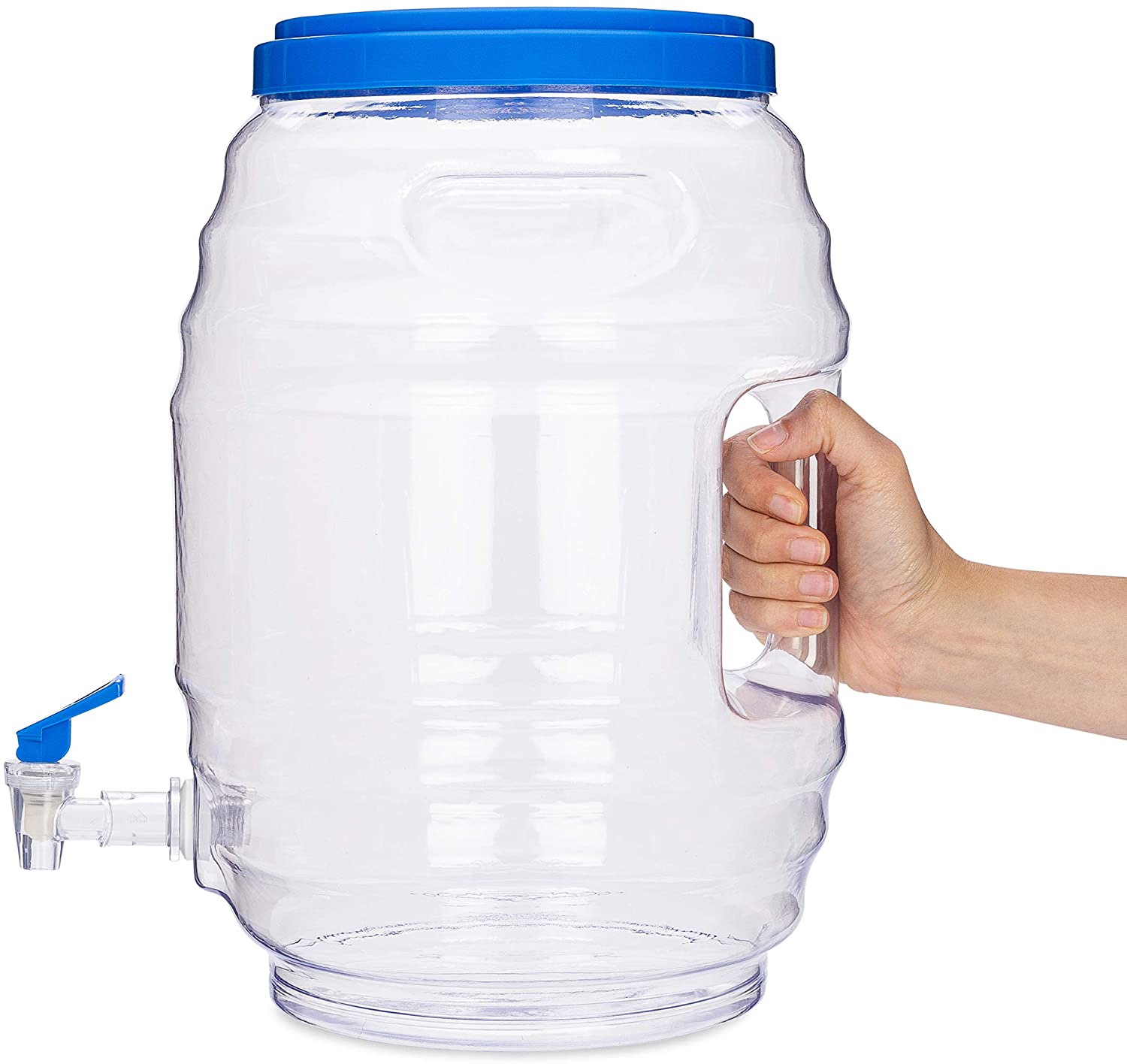 3 GAL Blue Jug Water Container With Lid & Spout – R & B Import