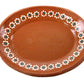 18cm Brown Round Clay Plate