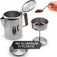 9 Cup Turkish Stainless Steel Coffee Peculator