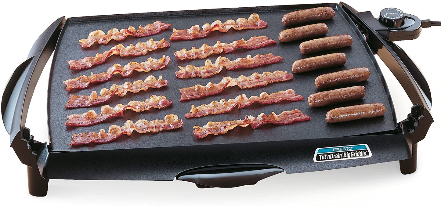 Presto Tilt' n Drain Big Cool-Touch Electric Griddle