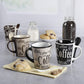 8 PC Mr. Coffee Mug & Spoon Set