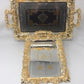 2 PC Royal Gold And Silver Serving Tray