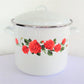 8 QT Rose Enamel Stock Pot with Lid