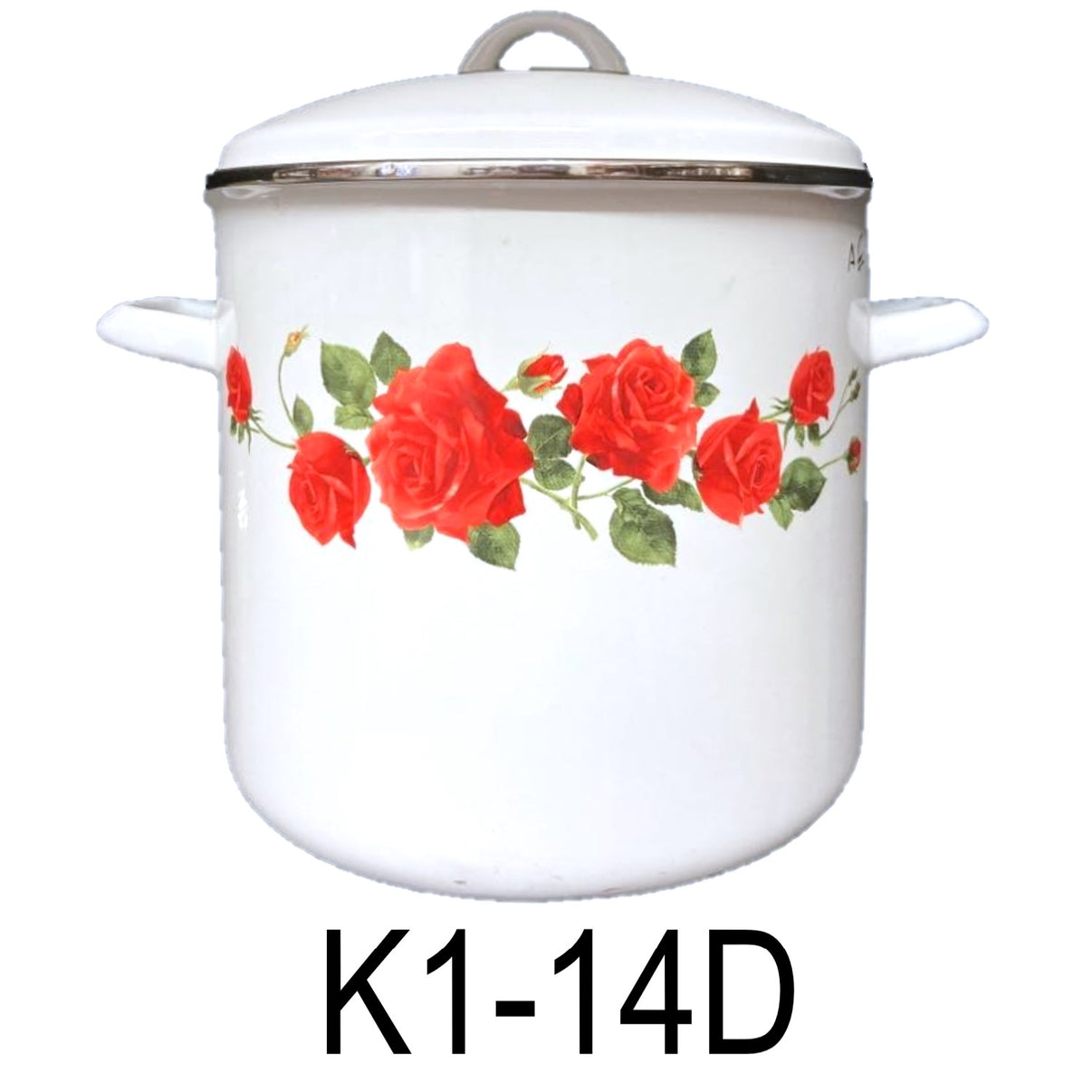 12 QT Rose Enamel Stock Pot with Lid – R & B Import