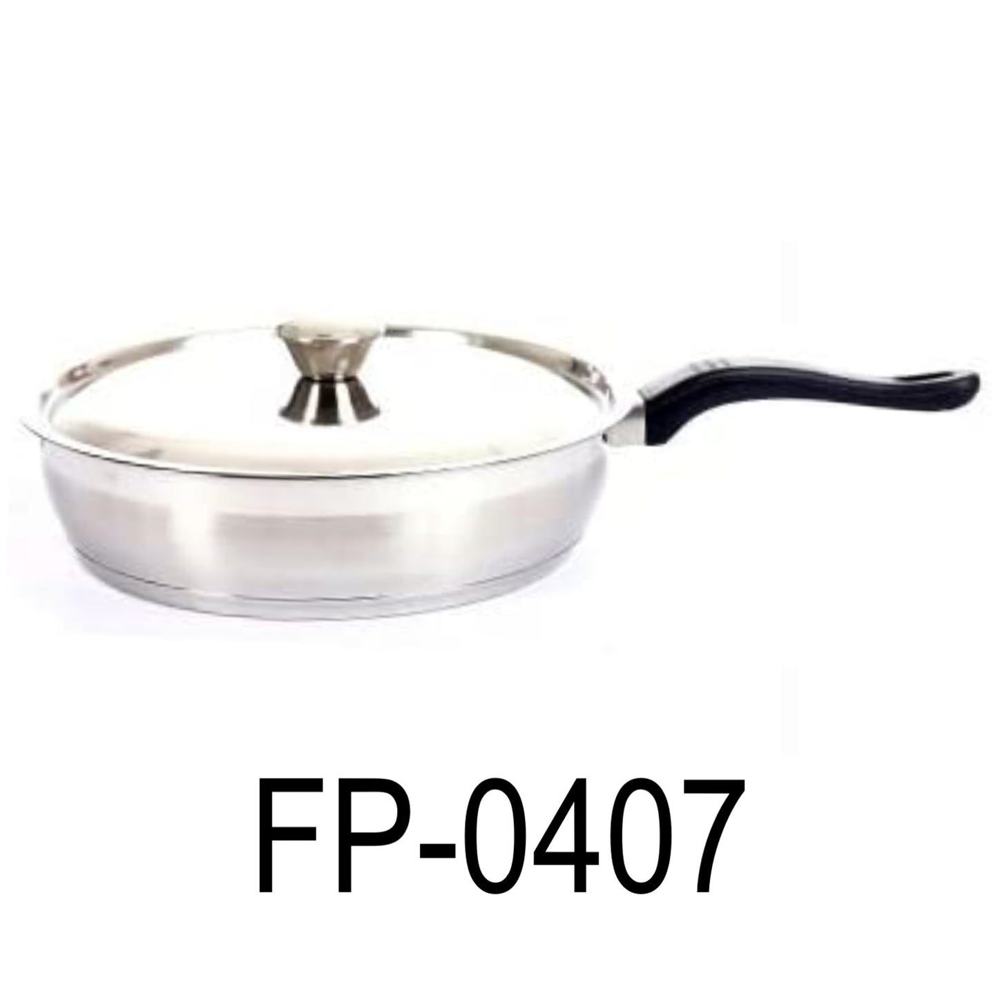9.5” Stainless Steel Fry Pan / Skillet With Lid