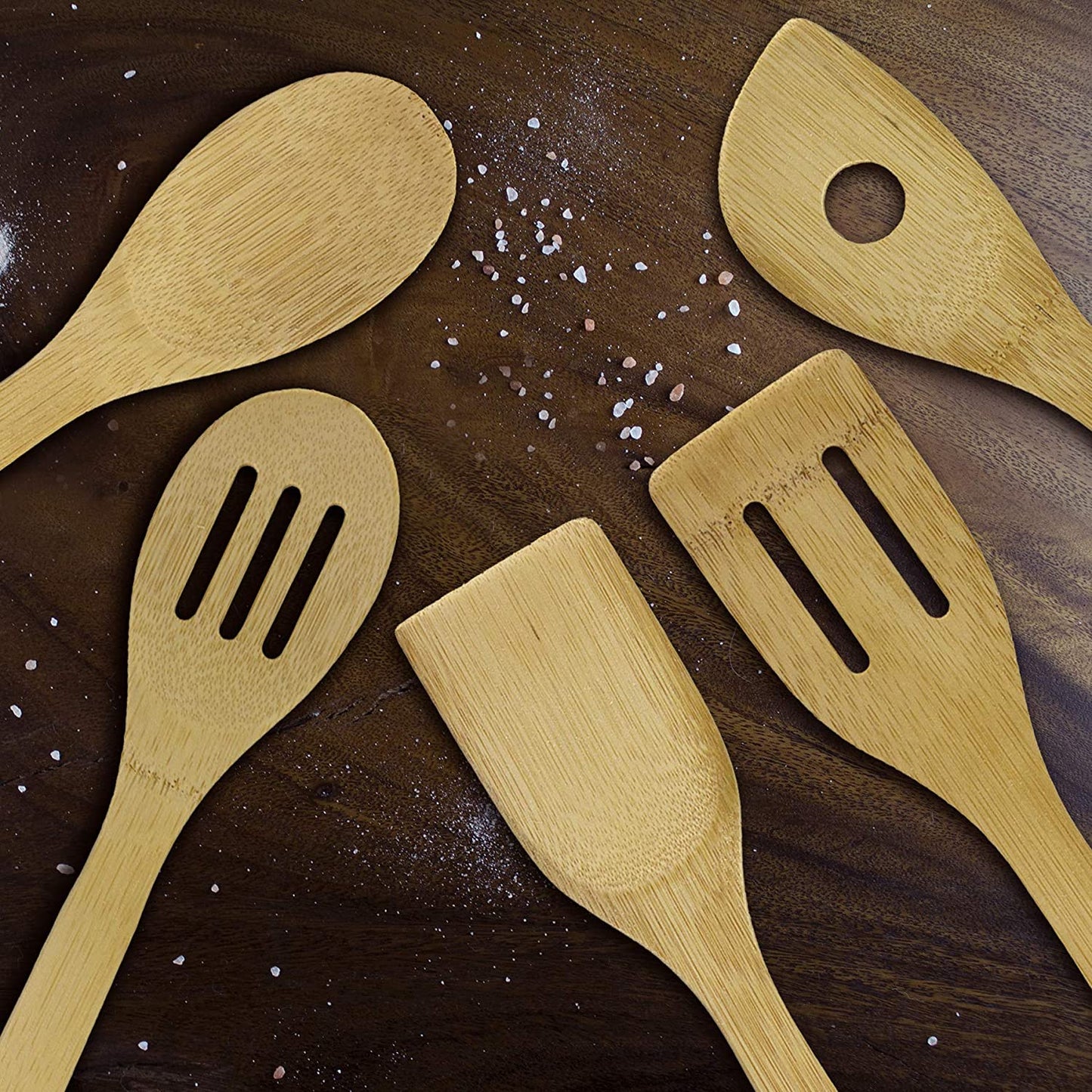 5 PC Bamboo Kitchen Utensil Set