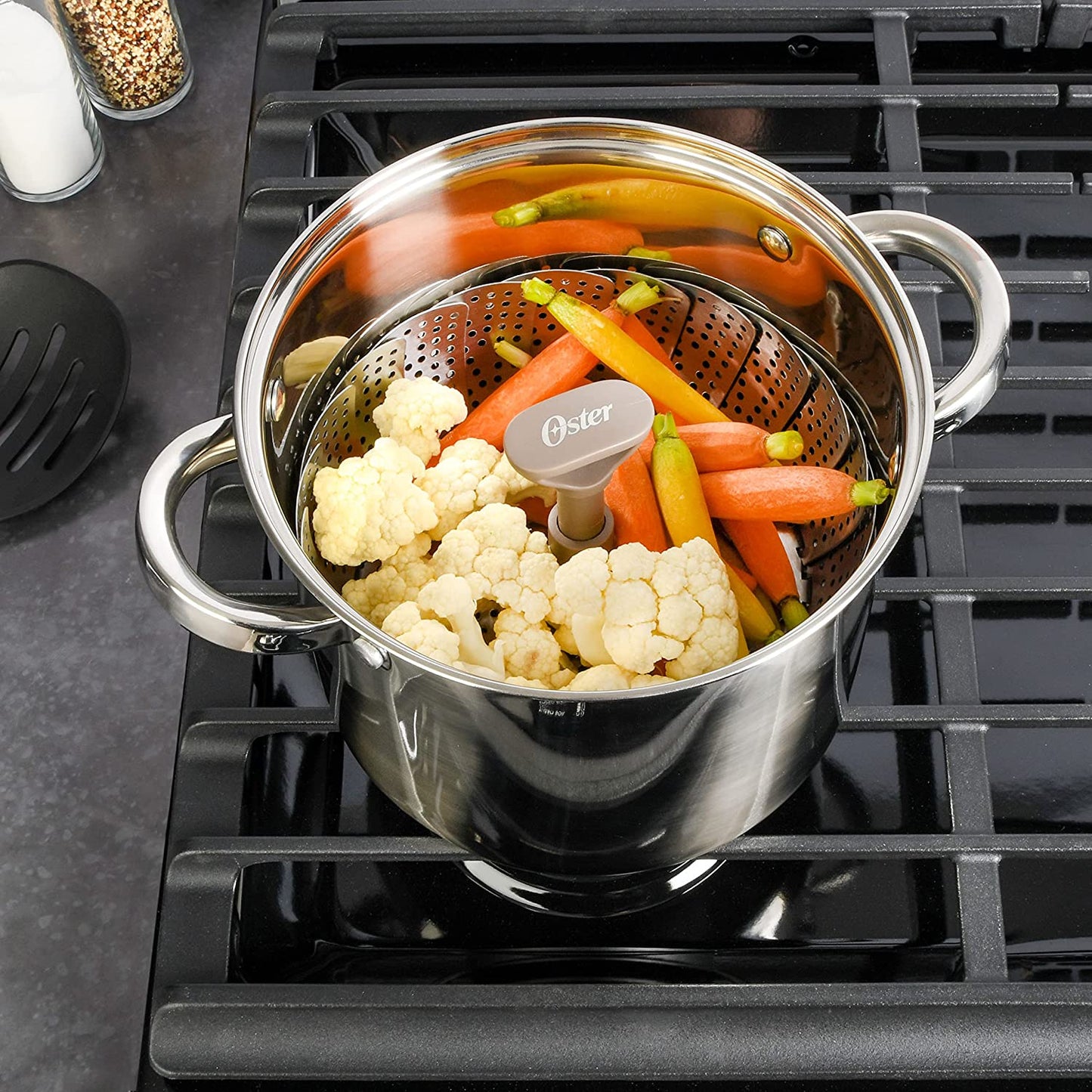 27cm Martha Stewart Stainless Steel Folding Steamer Basket