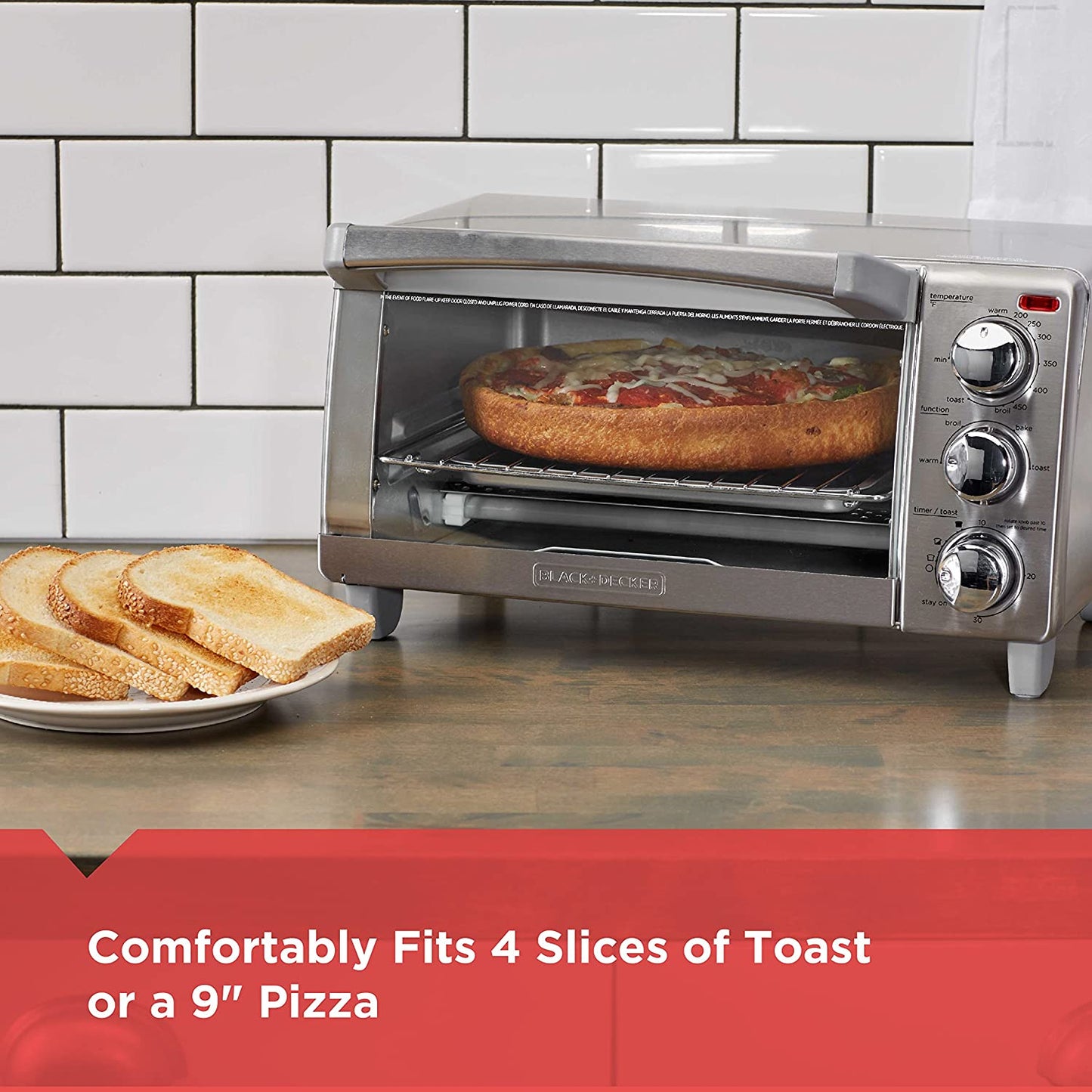 4 Slice Natural Convection Toaster Oven