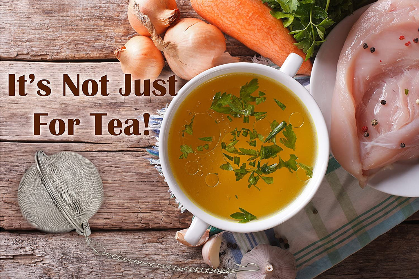 2 PC Stainless Steel Tea Ball / Infuser Strainer