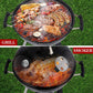 17" Round Portable BBQ Roaster Grill - Asador- Charcoal Grill