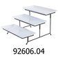 3-Tiered Stoneware Serving Tray Set with Metal Stand