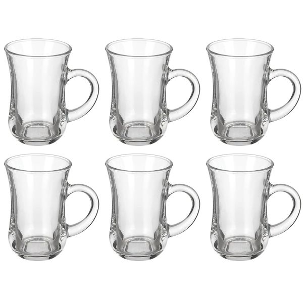 6 PC Classic Glass Cup Set