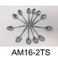 12 PC Wavy Cloud Design Stainless Steel Silver Tea Spoon