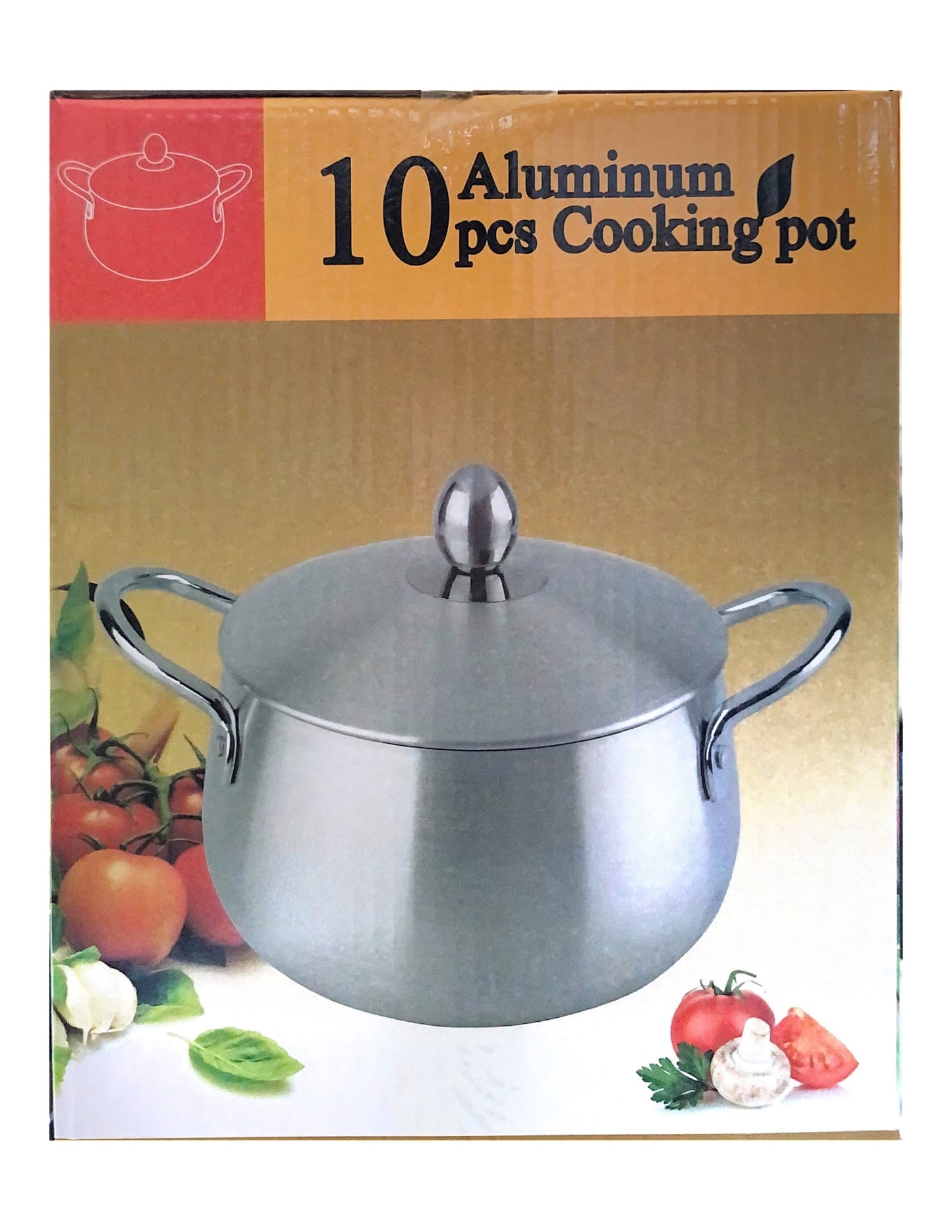 10 PC Aluminum Cooking Pot Set