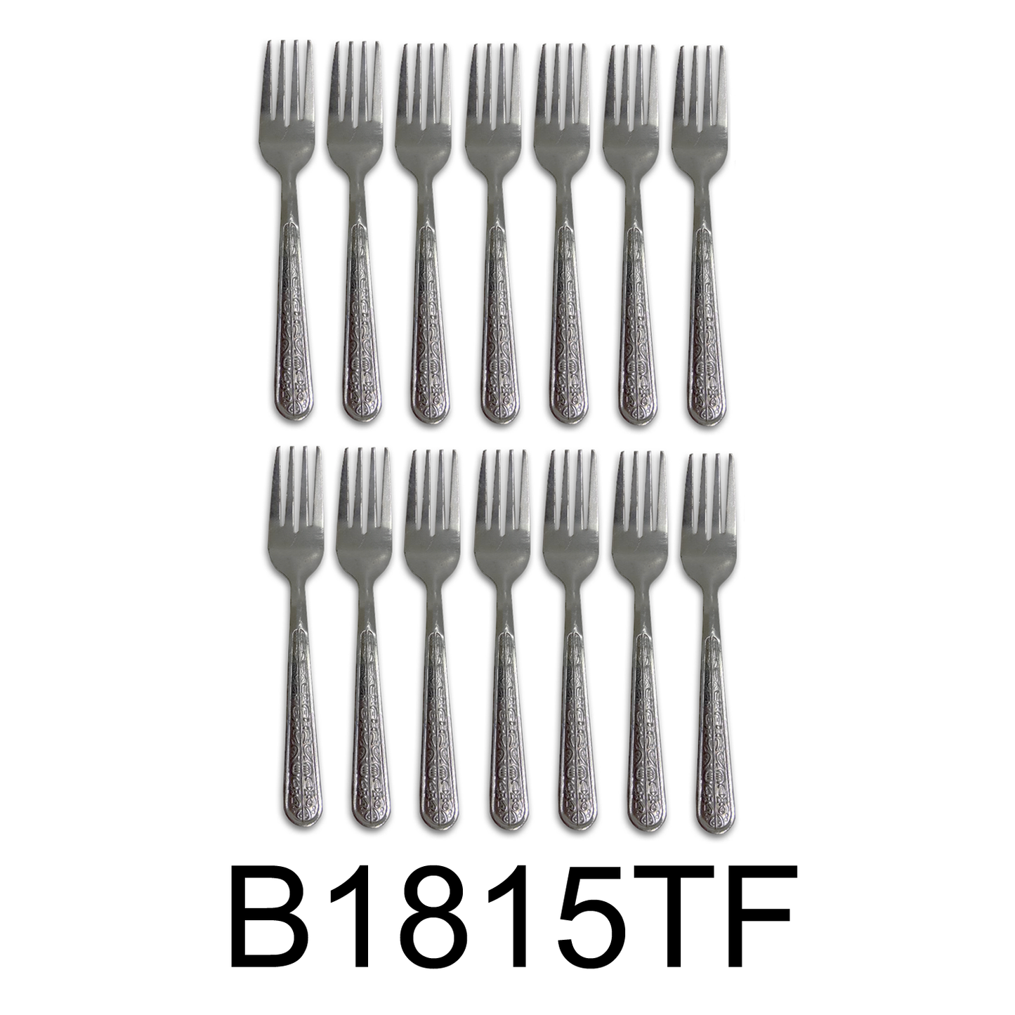 12 PC Classy Stainless Steel Silver Tea Fork