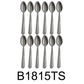 12 PC Classy Stainless Steel Silver Tea Spoon