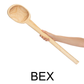 15" Wooden Spoon With Long Hand