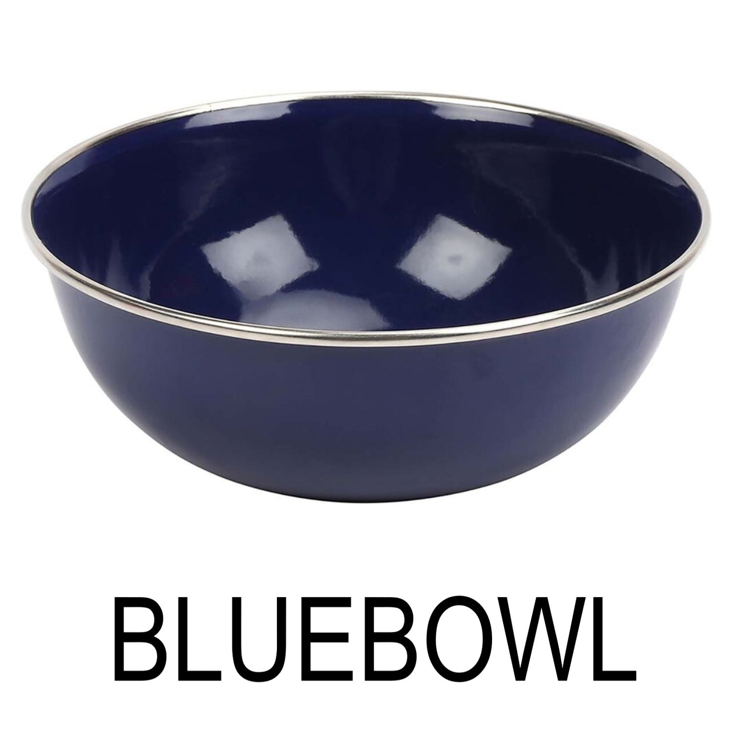 15cm Blue Enamel Soup Bowl