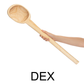 22.5" Wooden Spoon With Long Hand